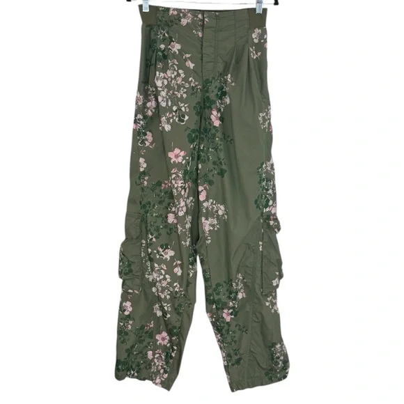 FP Movement by Free People Green Floral Pants - Picture 2 of 16